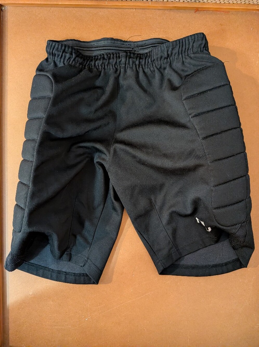 Reusch Padded Shorts for Men Adult S Black Soccer Goalkeeper Protective Shorts